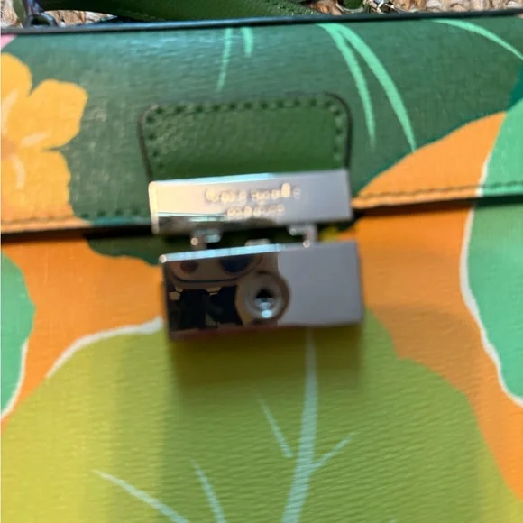 Kate Spade Green and Pink Floral Mini Bag - Picture 3 of 3